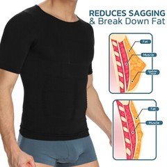 Gynecomastia Compress Tank Top Men Slimming Body Shaper Vest Undershirt Cooling