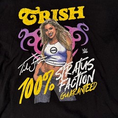 WWE Trish Stratus 100% Stratusfaction Guaranteed – 500 Level Black T-Shirt – M