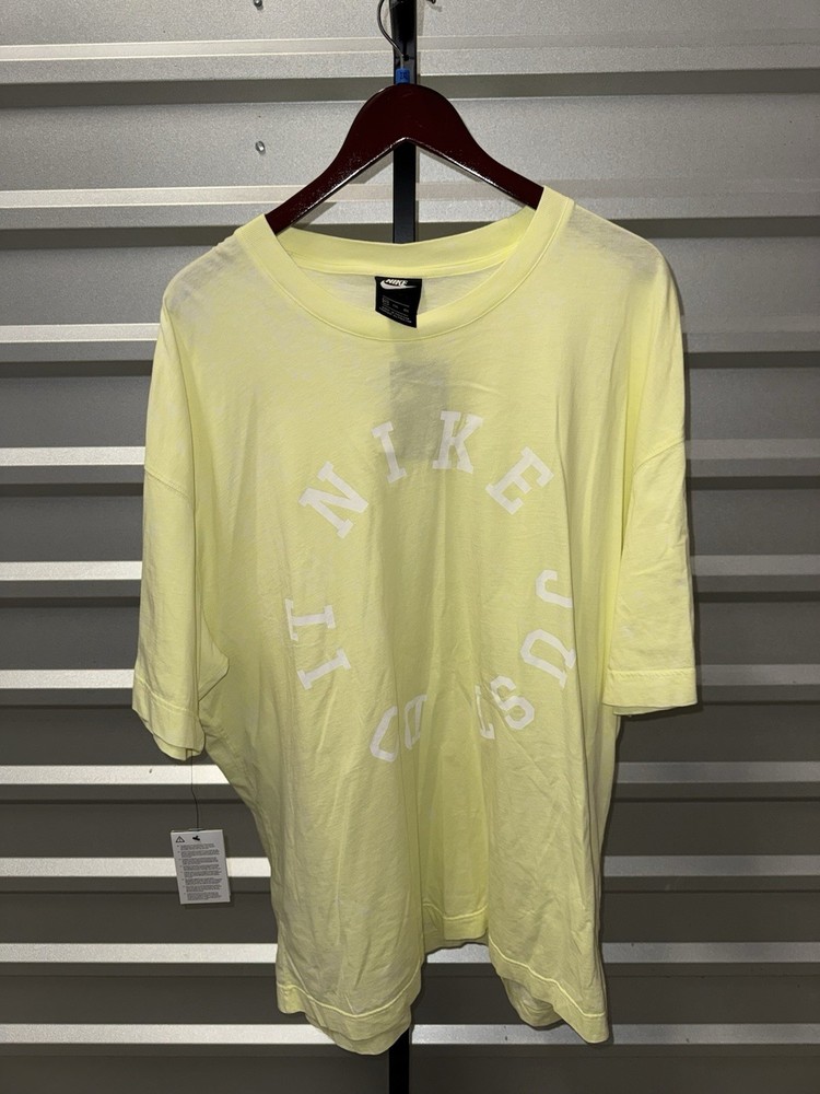 Nike Air Just Do It Acid Wash Tie Dye Yellow Men’s Shirt Size XXL 2XL NEW