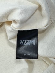 Satoshi Nakamoto – Explicit Codex Oversized Cream T-Shirt Size: S