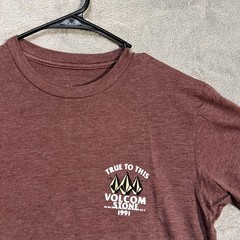 Volcom Shirt Mens Large Red True To This Stone 1991 Graphic Tee Surf Skate