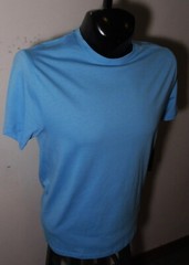 DANIEL HECHTER Paris Blue 100% Pima Cotton Sht Sleeve T-Shirt Size M NWT