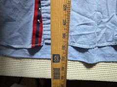 Express Mens Big English Lion Military Business Casual Blue Shirt Mens Size XL