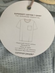 Common People men’s Medium T-shirt short sleeve seersucker