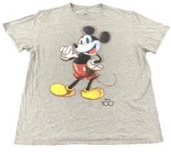 Disney Mickey Mouse Shirt Mens XL Gray Disney 100 Graphic Tee Anniversary