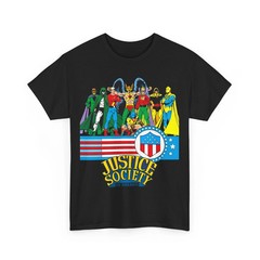 Justice Society T-Shirt – George Perez Art – History of the DC Comics Universe