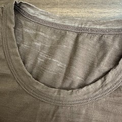 Son Of A Tailor T-Shirt Brown Merino Wool Short Sleeve Crew Neck Casual Mens M