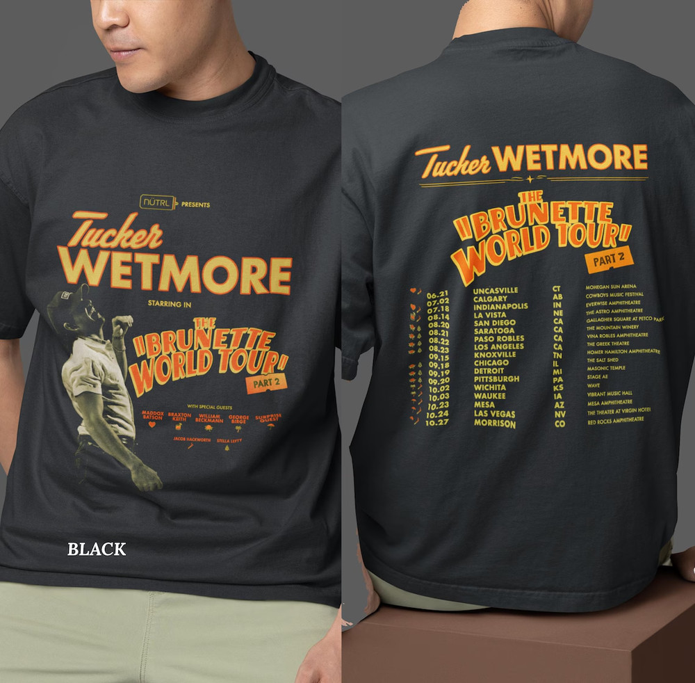 Unisex Tuck,er Wetmore T,our 2026 T-Shirt, Country Music Fan Shirt