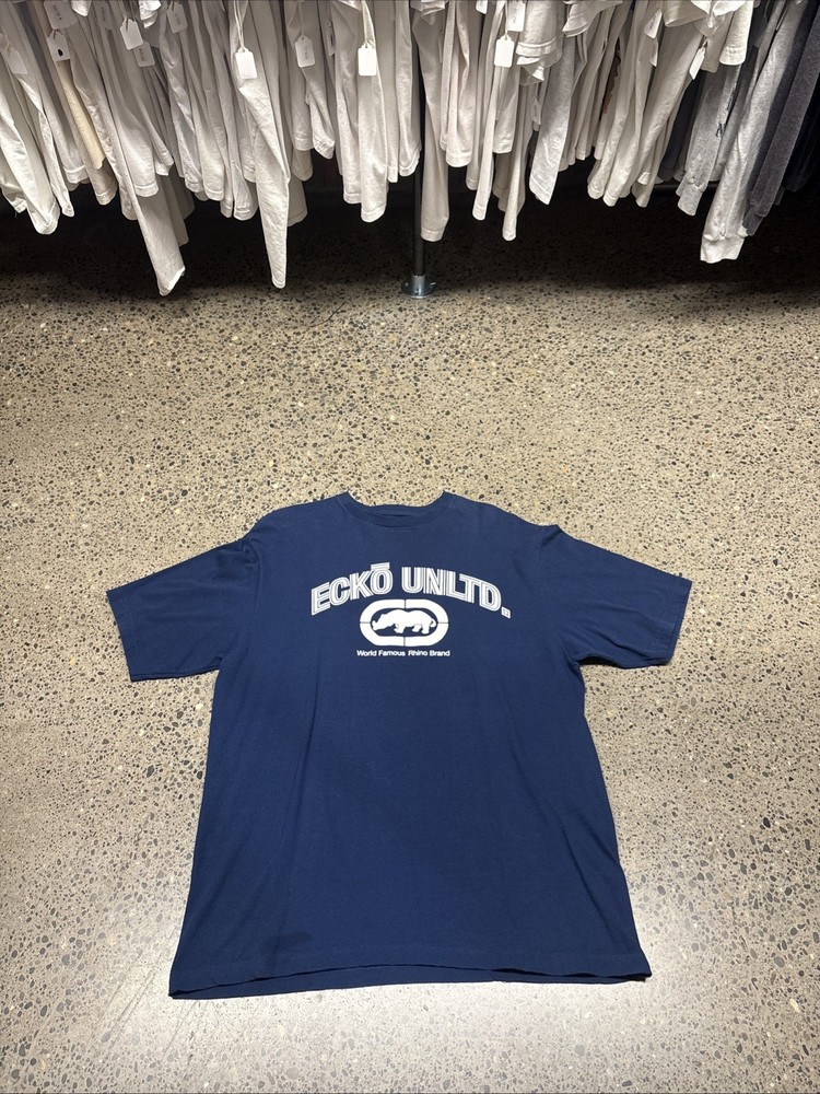 Ecko Unltd. T-Shirt Size 3XL Vintage Y2K Echo Rap & Hip Hop Streetwear