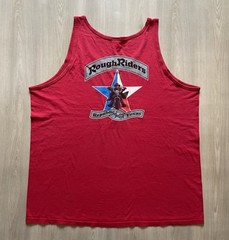 Vintage 90s Rough Riders Republic Of Texas Biker Motorcycle Tank Mens 2XL