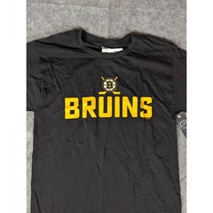 NHL Boston Bruins Mens Black Graphic T-Shirt Spoked B Logo New With Tags