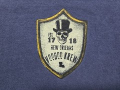 New Orleans Voodoo Krew T-Shirt ~ Men’s Medium ~ Blue-gray ~ Color Comfort ~
