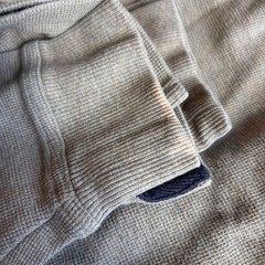 L.L. Bean Thermal Shirt Mens LG-REG Tan Good Waffle Knit Cotton Long Sleeve