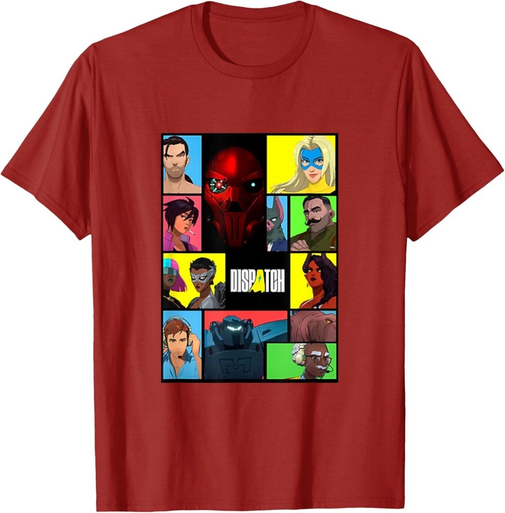 Dispatch Video Game Collage Design T-Shirt
