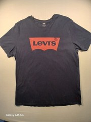 Levi’s Men’s Blue Logo Graphic Print Crew Neck Short Sleeve T-Shirt XL