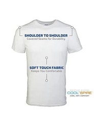Men’s Crew T-Shirts, Multipack, Style G1100, White (6-Pack), Small
