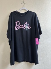 Barbie Mens Black Logo ShortSleeve Crewneck Graphic T- shirt Size 3XL (54-56)NWT