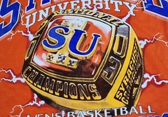 Syracuse Orangeman 2003 NCAA Championship Ring Mens 2XL Vintage T Shirt