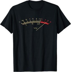 Retro VU Meter Hi-Fi Vintage Stereo Music Lover Gift T-Shirt