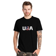 New Mens Printed T Shirts Short Sleeve Crew Neck 100% Cotton Tees Casual Top