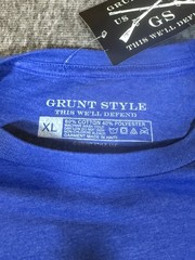 Brand New Grunt Style Men’s T Shirt Size XL Blue – Unapologetically American
