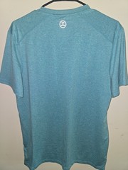 Life is Good Men Active Short Sleeve Tee Linear Oceanview Blue Small