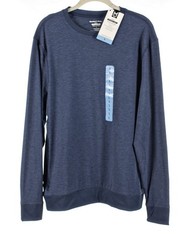 NWT Member’s Mark Long Sleeve Navy Favorite Soft Pullover Shirt Size L