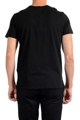 Roberto Cavalli Men’s Black Graphic Print Crewneck T-Shirt US 2XL IT 56