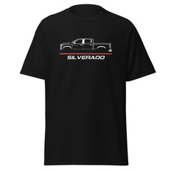 Silverado 2019 Modern Crew Cab Custom Truck Stance Graphic Tee T-Shirt Gift