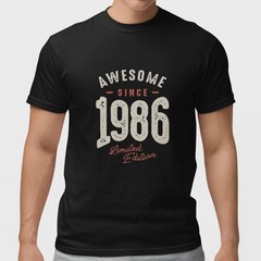 Custom Year T Shirt Awesome Since Any Year Vintage Birthday Tee Personalized
