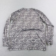 Columbia Shirt Mens Extra Large Gray Digital Camo Fish Print Moisture Wicking