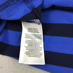 Polo Ralph Lauren Shirt Men Large Navy Yellow Striped Hood Pullover Pony L