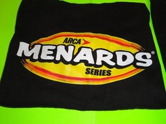 (Lot of 2) Sz. 2XL / 2X-LARGE BLACK Menards ARCA Racing Series 2019 T-Shirt NEW