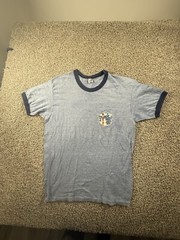 Vintage 70s Alaska Graphic Ringer T-Shirt made in USA Large