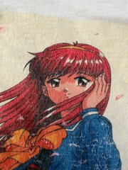 Vintage 90s Konami Anime Dating Video Game Season of Graduation Promo T-shirt