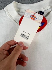 Vintage Dickies Shirt Men’s XL White Cotton Utility Pocket Tee USA Deadstock NWT