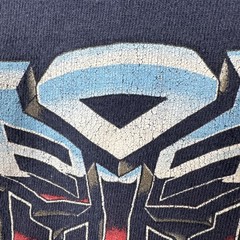 Vintage Transformers Shirt Mens Large Blue Cotton Autobot Logo Cartoon FOTL