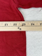 Anvil Lightweight Men’s T Shirt Red Dog Print Merry Christmas XL Short Sleeve