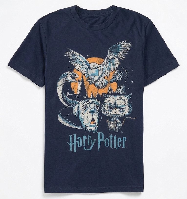 Brand New Harry Potter Night Animal Graphic T-Shirt Mens Tee Sizes S M L