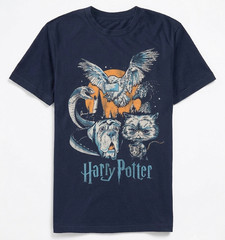 Brand New Harry Potter Night Animal Graphic T-Shirt Mens Tee Sizes S M L