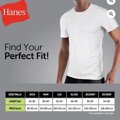 Hanes Men’s Sweat Block T-Shirt, Crewneck, White, 3-Pack