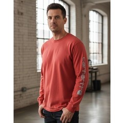 Carhartt Loose Fit Long Sleeve Shirt Mens Size 2XL Red Workwear Heavyweight K231