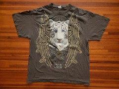 VINTAGE BIG CAT T SHIRT LOT x3 TIGER PANTHER MOUNTAIN OUTDOOR LIFE ANIMAL PLANET