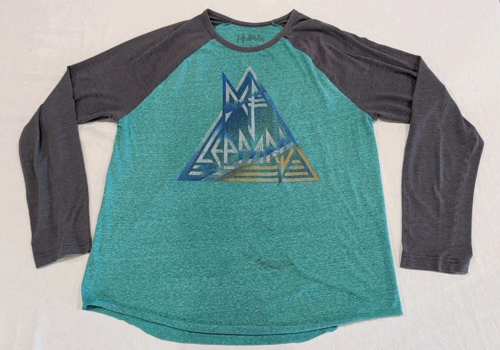 Def Leppard Long Sleeve Jersey Style TShirt Adult Size Large