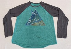 Def Leppard Long Sleeve Jersey Style TShirt Adult Size Large