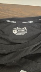 XL Carhartt Force | Relaxed Fit Long Sleeve Black Shirt Mens | Chest Pocket