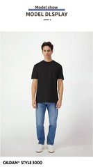 Short Sleeves Pure Cotton 150g/5.29oz T-shirt Round Collar