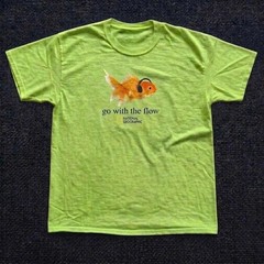 National Geographic Go With The Flow Goldfish 90s reprint T-Shirt