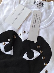 USED L SIZE, AUTHENTIC, BRAND NEW, UNUSED PLAY COMME DES GARCONS HEART-EYE PRI