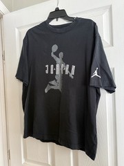 Air Jordan Jumpman Sport DNA 85 Black Grey T-Shirt DA9912 010 Men’s Size Large